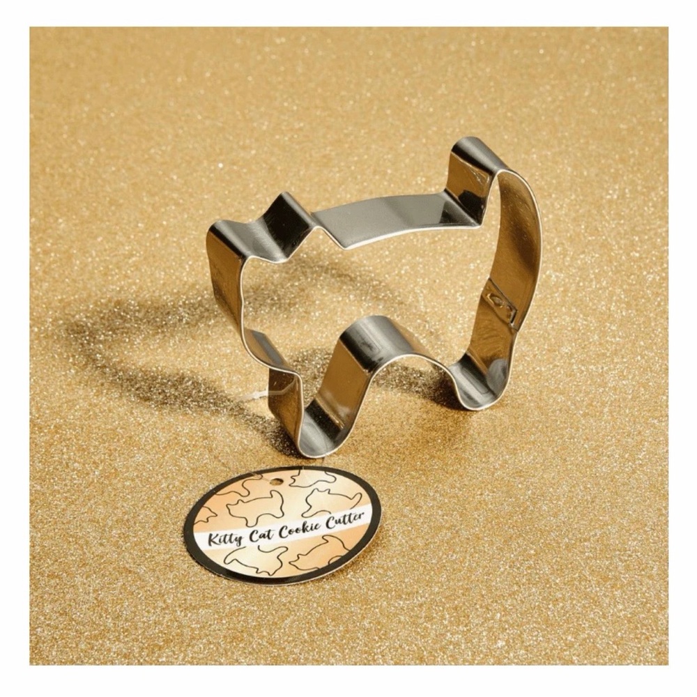 Cat Lady Box Fat Cat Metal Cookie Cutter NWT